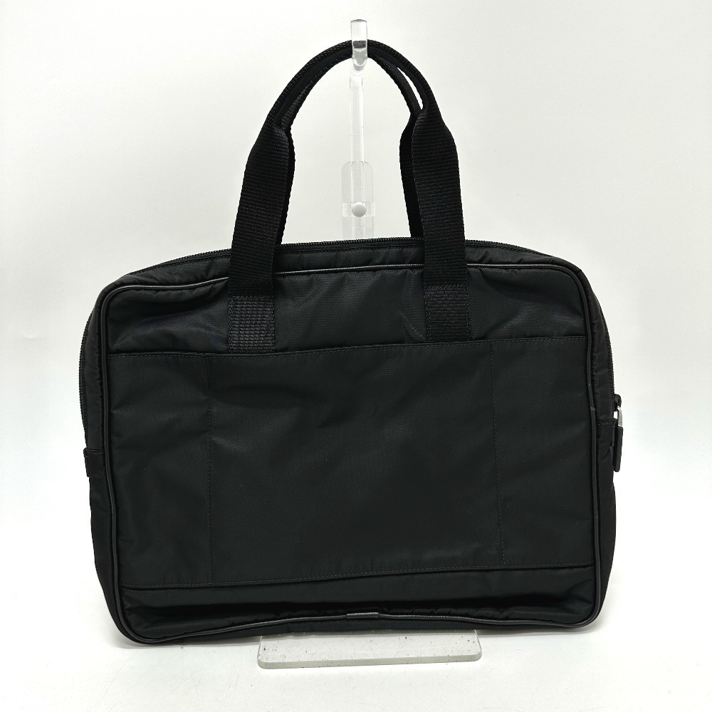 Prada Triangle Handbag Business Bag Nylon Black - Picture 2 of 9